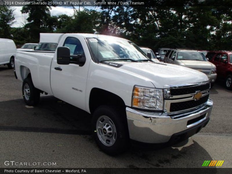 Summit White / Dark Titanium 2014 Chevrolet Silverado 2500HD WT Regular Cab