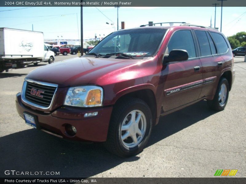 Monterey Maroon Metallic / Medium Pewter 2004 GMC Envoy SLE 4x4