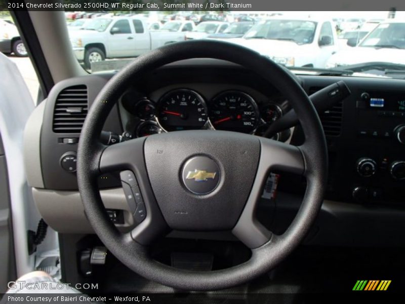 Summit White / Dark Titanium 2014 Chevrolet Silverado 2500HD WT Regular Cab