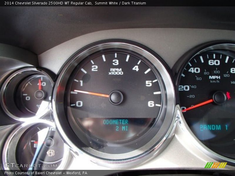 Summit White / Dark Titanium 2014 Chevrolet Silverado 2500HD WT Regular Cab