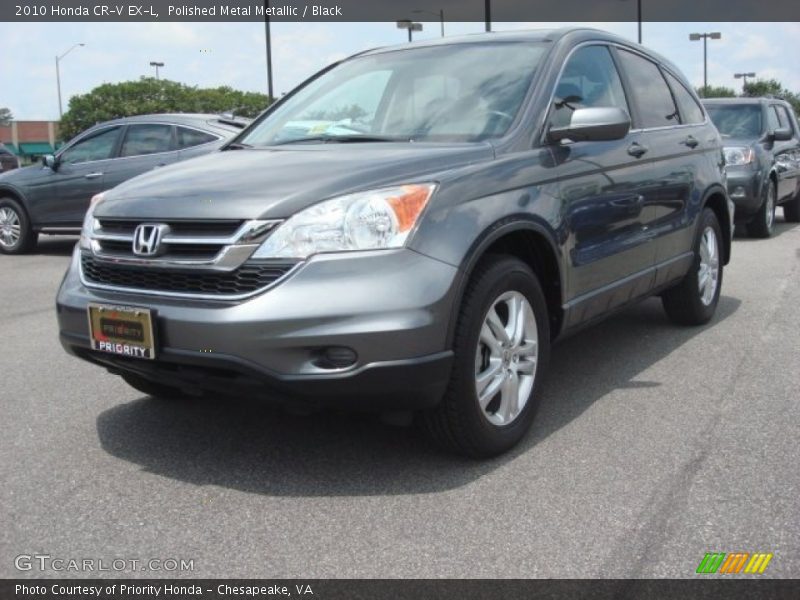 Polished Metal Metallic / Black 2010 Honda CR-V EX-L
