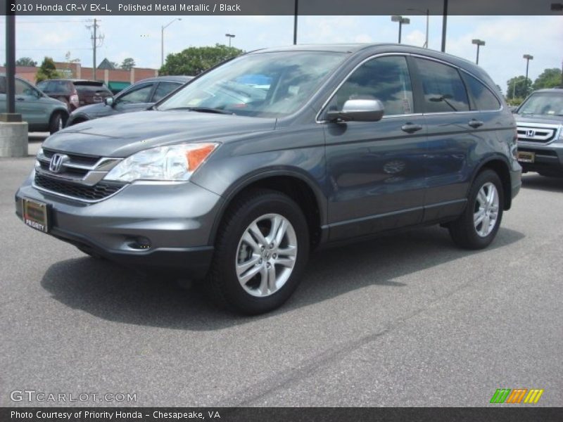 Polished Metal Metallic / Black 2010 Honda CR-V EX-L