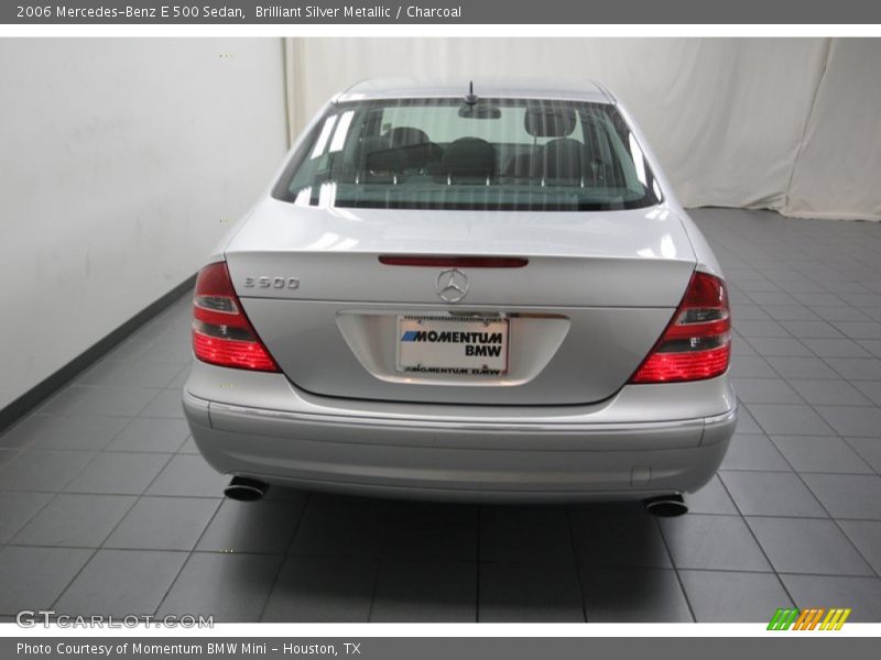 Brilliant Silver Metallic / Charcoal 2006 Mercedes-Benz E 500 Sedan
