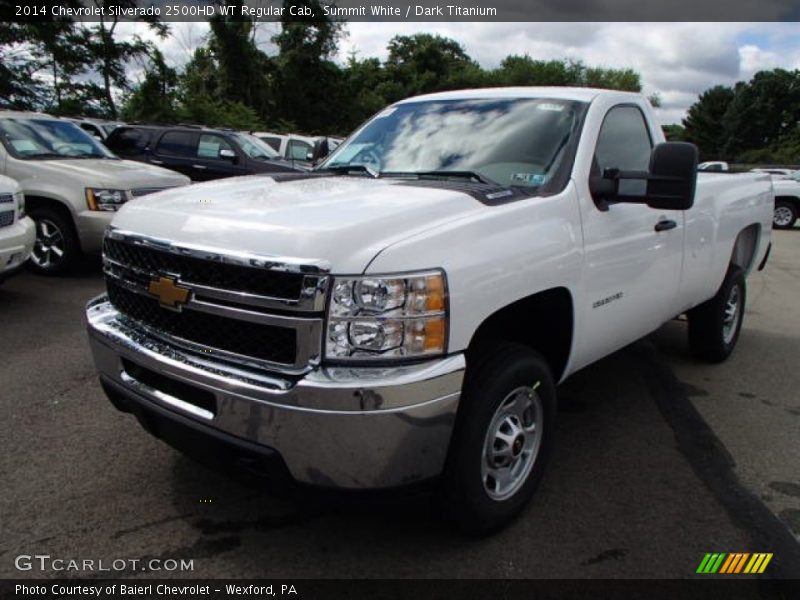 Summit White / Dark Titanium 2014 Chevrolet Silverado 2500HD WT Regular Cab