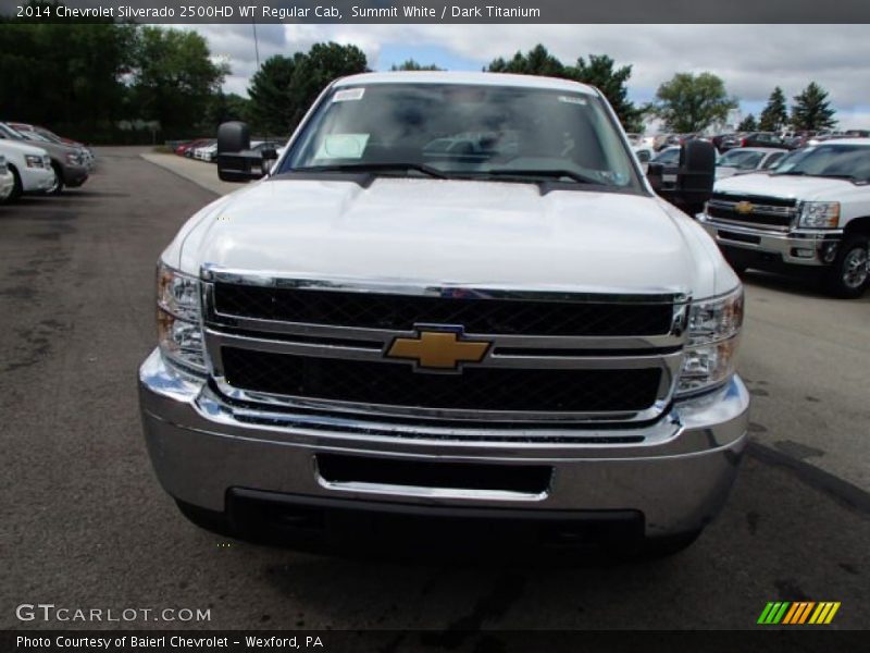 Summit White / Dark Titanium 2014 Chevrolet Silverado 2500HD WT Regular Cab