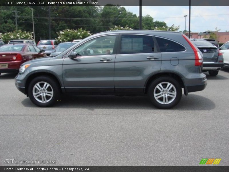 Polished Metal Metallic / Black 2010 Honda CR-V EX-L
