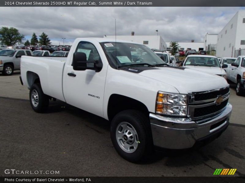 Summit White / Dark Titanium 2014 Chevrolet Silverado 2500HD WT Regular Cab