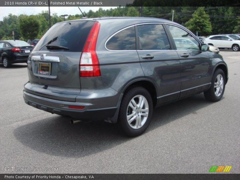 Polished Metal Metallic / Black 2010 Honda CR-V EX-L