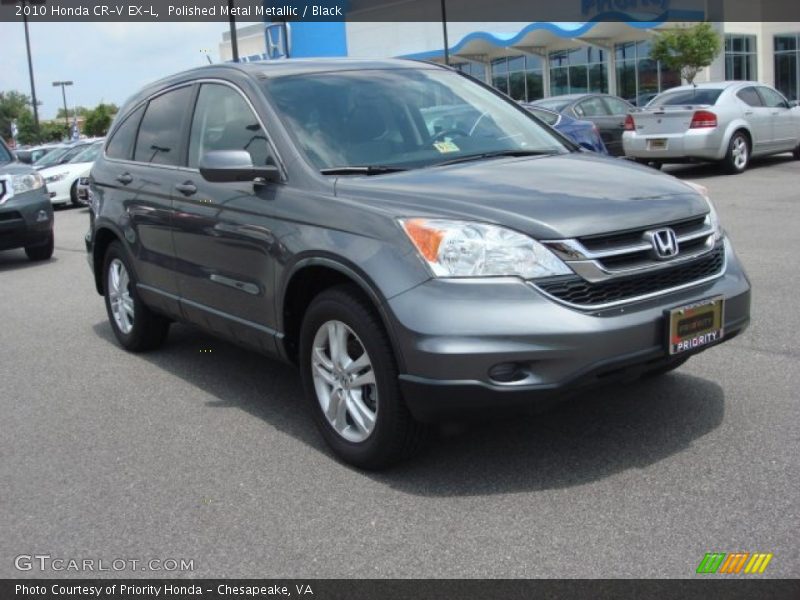 Polished Metal Metallic / Black 2010 Honda CR-V EX-L