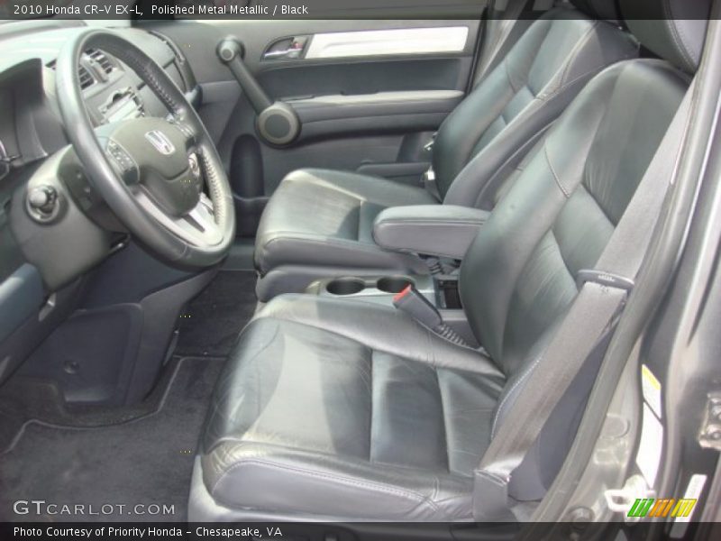Polished Metal Metallic / Black 2010 Honda CR-V EX-L