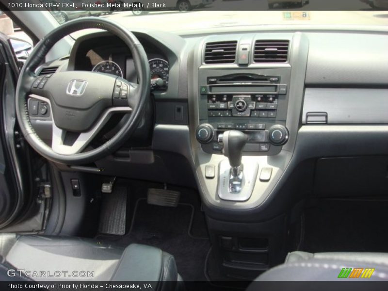 Polished Metal Metallic / Black 2010 Honda CR-V EX-L