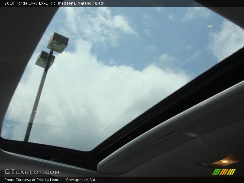 Polished Metal Metallic / Black 2010 Honda CR-V EX-L