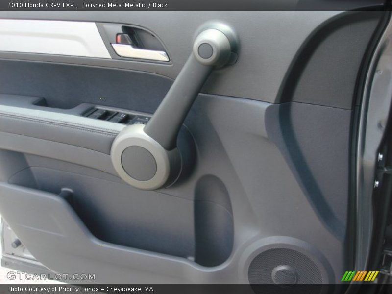 Polished Metal Metallic / Black 2010 Honda CR-V EX-L