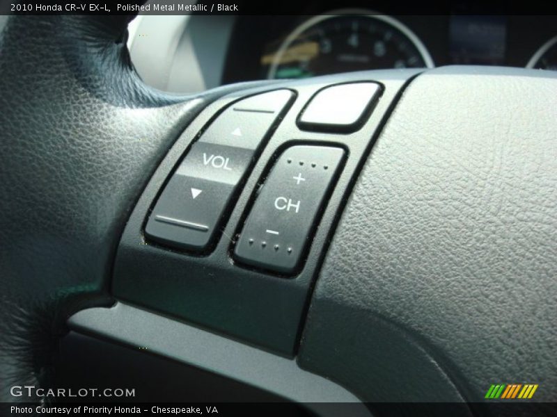 Polished Metal Metallic / Black 2010 Honda CR-V EX-L