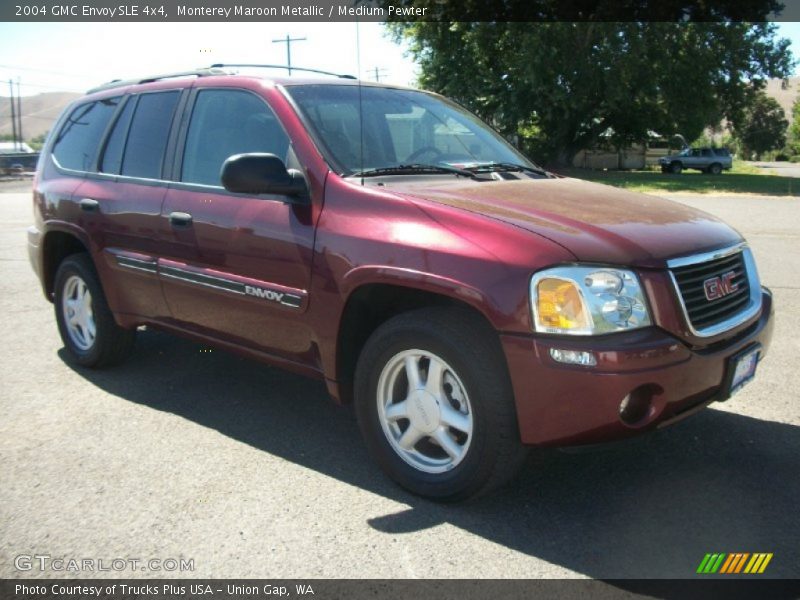 Monterey Maroon Metallic / Medium Pewter 2004 GMC Envoy SLE 4x4