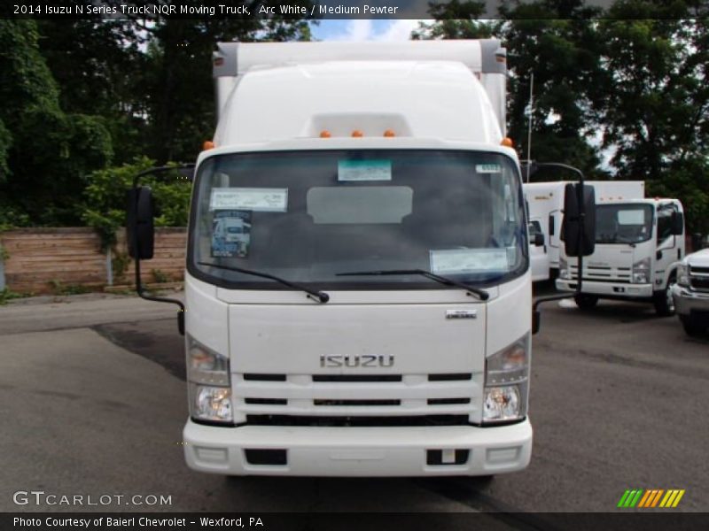 Arc White / Medium Pewter 2014 Isuzu N Series Truck NQR Moving Truck