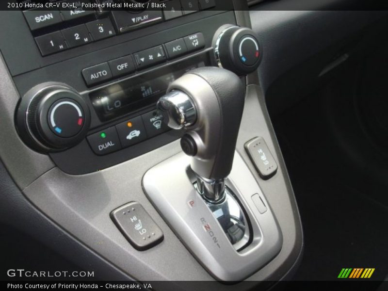 Polished Metal Metallic / Black 2010 Honda CR-V EX-L