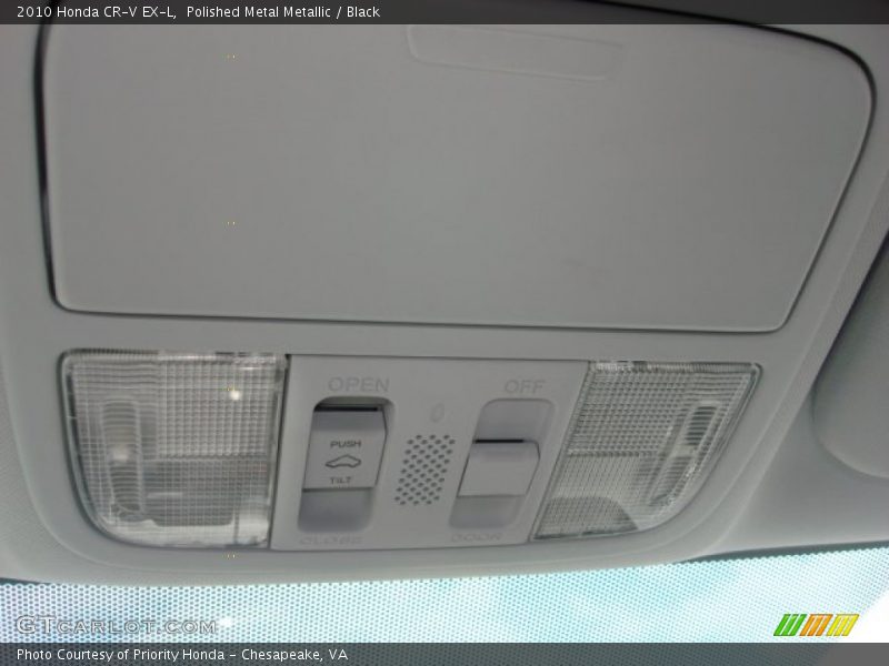 Polished Metal Metallic / Black 2010 Honda CR-V EX-L