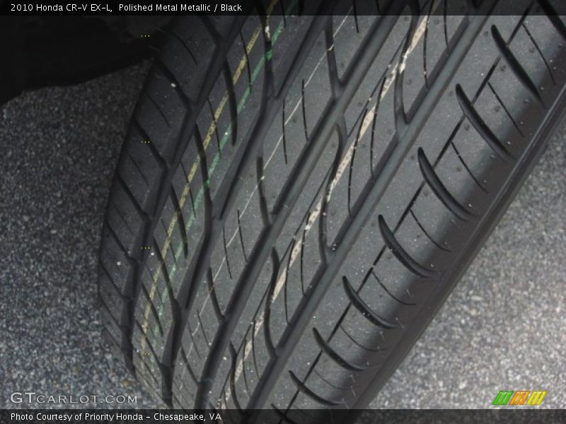 Polished Metal Metallic / Black 2010 Honda CR-V EX-L