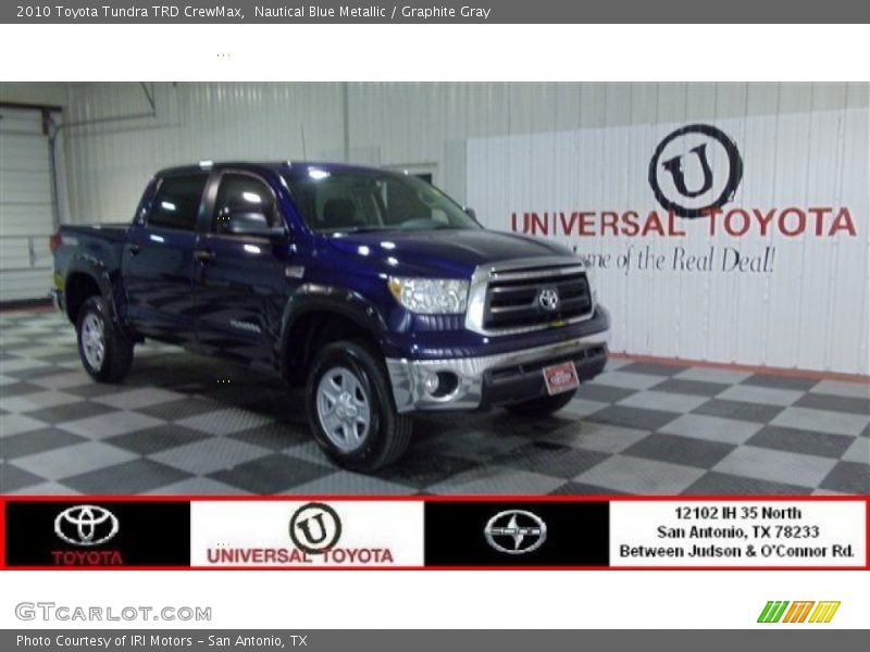 Nautical Blue Metallic / Graphite Gray 2010 Toyota Tundra TRD CrewMax