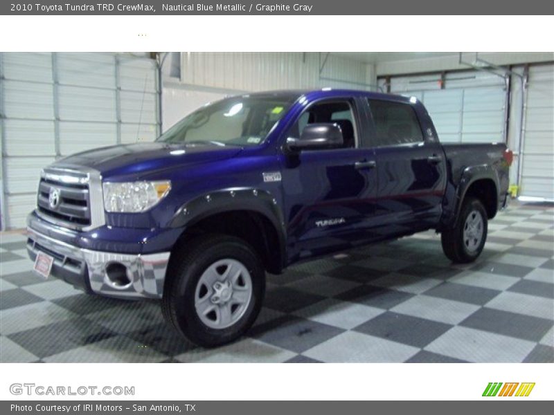 Nautical Blue Metallic / Graphite Gray 2010 Toyota Tundra TRD CrewMax