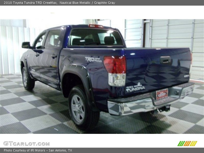 Nautical Blue Metallic / Graphite Gray 2010 Toyota Tundra TRD CrewMax