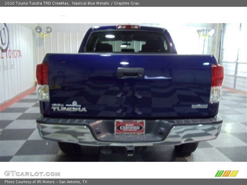 Nautical Blue Metallic / Graphite Gray 2010 Toyota Tundra TRD CrewMax