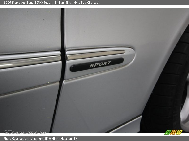Brilliant Silver Metallic / Charcoal 2006 Mercedes-Benz E 500 Sedan