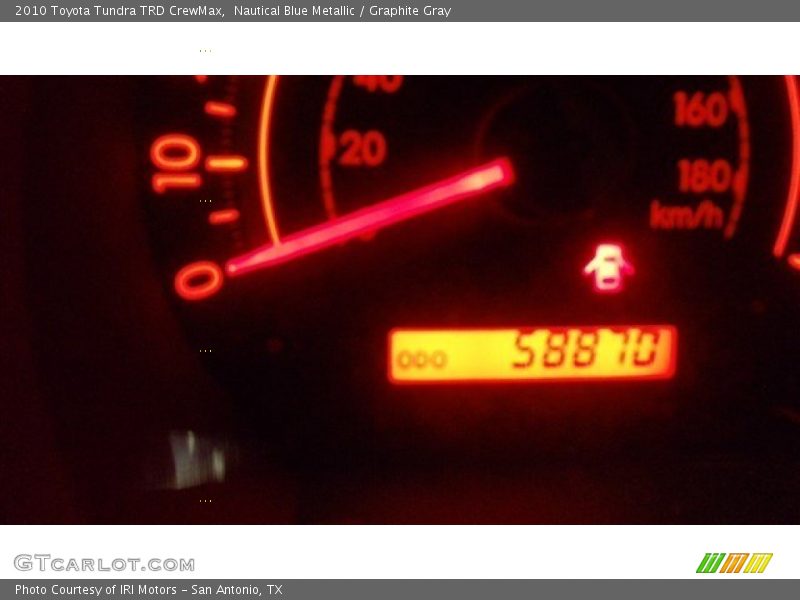 Nautical Blue Metallic / Graphite Gray 2010 Toyota Tundra TRD CrewMax