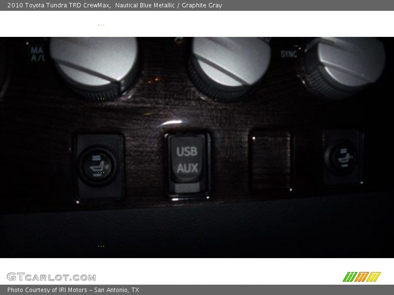 Nautical Blue Metallic / Graphite Gray 2010 Toyota Tundra TRD CrewMax