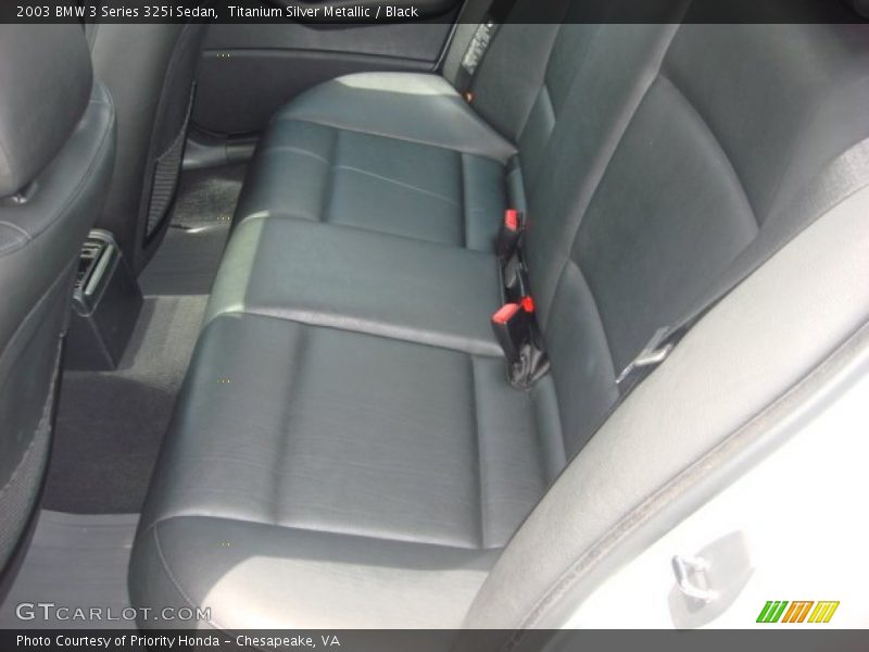 Titanium Silver Metallic / Black 2003 BMW 3 Series 325i Sedan