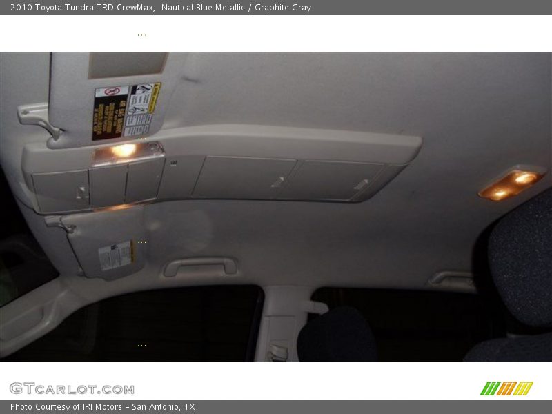 Nautical Blue Metallic / Graphite Gray 2010 Toyota Tundra TRD CrewMax