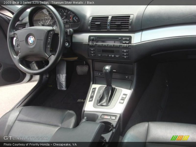 Titanium Silver Metallic / Black 2003 BMW 3 Series 325i Sedan