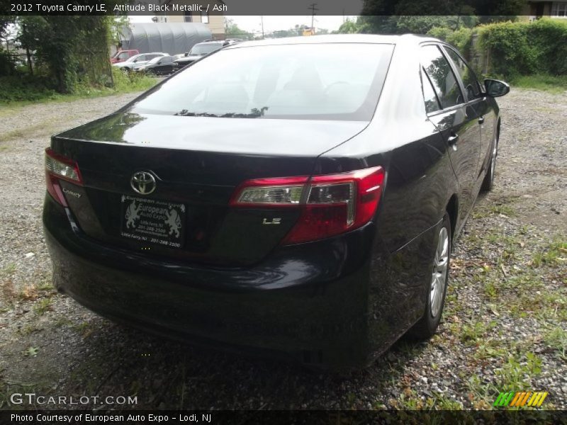 Attitude Black Metallic / Ash 2012 Toyota Camry LE