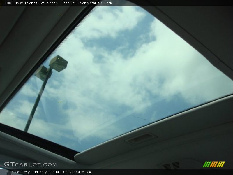 Titanium Silver Metallic / Black 2003 BMW 3 Series 325i Sedan