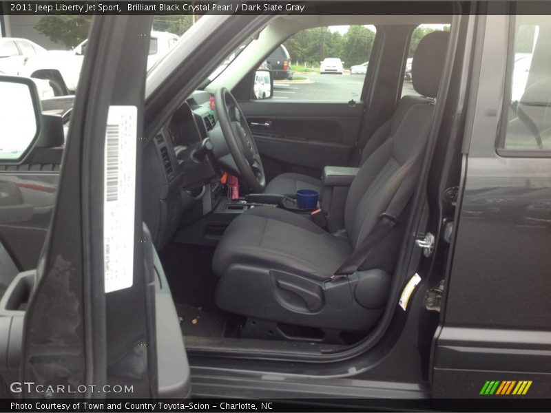 Brilliant Black Crystal Pearl / Dark Slate Gray 2011 Jeep Liberty Jet Sport