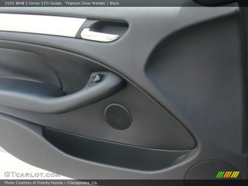 Titanium Silver Metallic / Black 2003 BMW 3 Series 325i Sedan