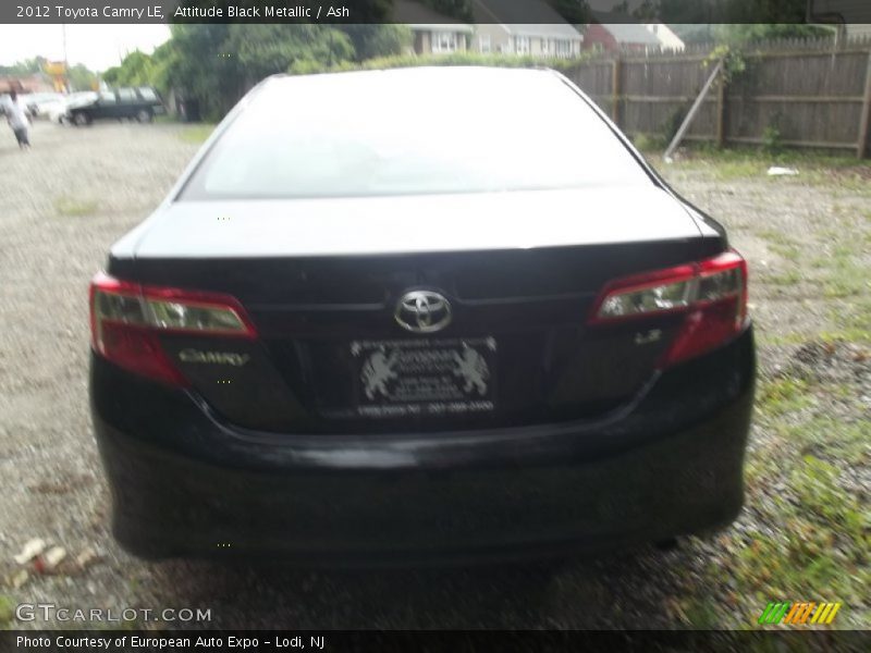 Attitude Black Metallic / Ash 2012 Toyota Camry LE