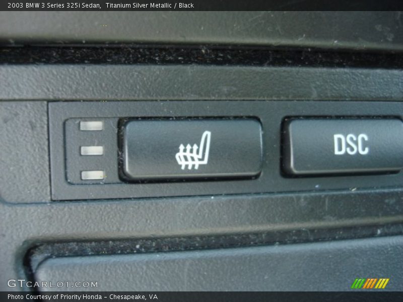 Titanium Silver Metallic / Black 2003 BMW 3 Series 325i Sedan