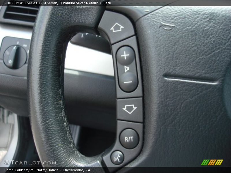 Titanium Silver Metallic / Black 2003 BMW 3 Series 325i Sedan