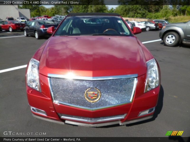 Crystal Red / Ebony 2009 Cadillac CTS 4 AWD Sedan