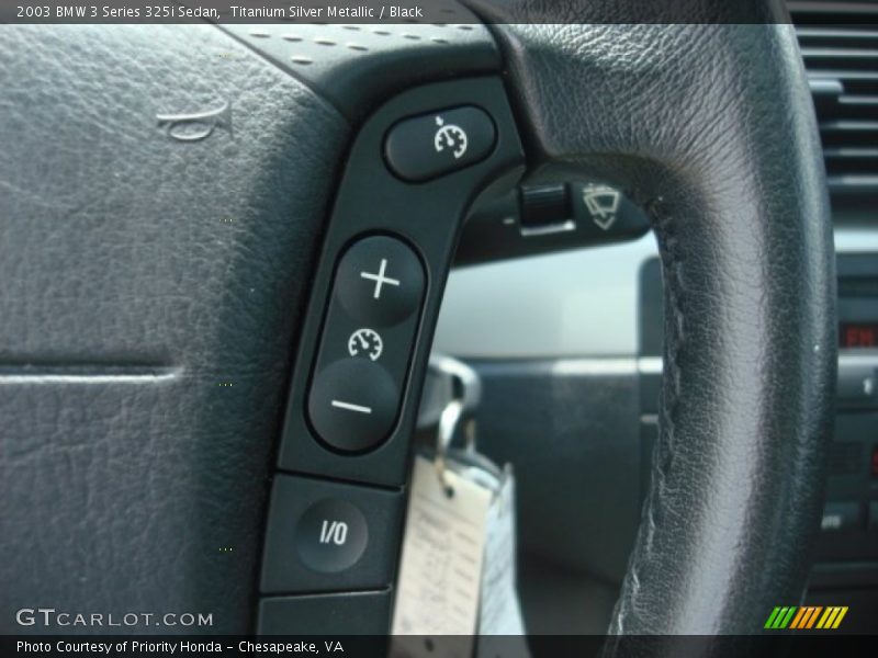 Titanium Silver Metallic / Black 2003 BMW 3 Series 325i Sedan