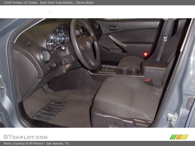 Dark Steel Gray Metallic / Ebony Black 2008 Pontiac G6 Sedan