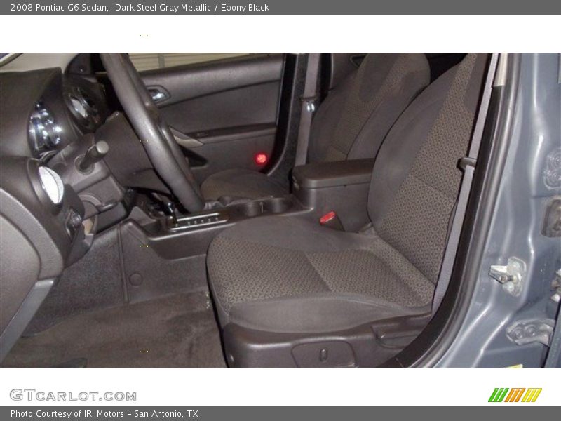 Dark Steel Gray Metallic / Ebony Black 2008 Pontiac G6 Sedan