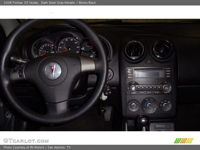 Dark Steel Gray Metallic / Ebony Black 2008 Pontiac G6 Sedan