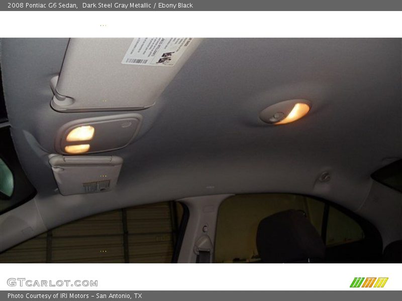 Dark Steel Gray Metallic / Ebony Black 2008 Pontiac G6 Sedan