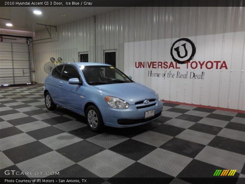 Ice Blue / Gray 2010 Hyundai Accent GS 3 Door
