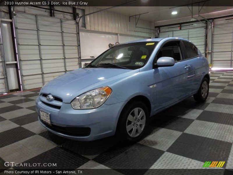 Ice Blue / Gray 2010 Hyundai Accent GS 3 Door