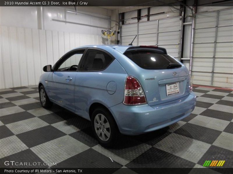 Ice Blue / Gray 2010 Hyundai Accent GS 3 Door