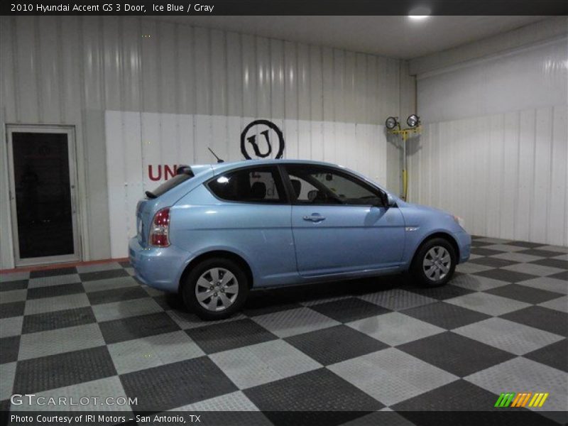 Ice Blue / Gray 2010 Hyundai Accent GS 3 Door